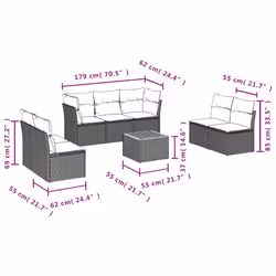VidaXL 3223570 ensemble de meubles de jardin