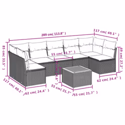 VidaXL 3223573 ensemble de meubles de jardin