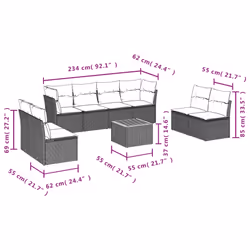 VidaXL 3223577 ensemble de meubles de jardin
