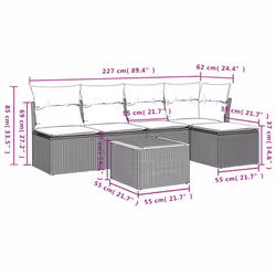 VidaXL 3223598 ensemble de meubles de jardin