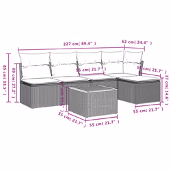 VidaXL 3223599 ensemble de meubles de jardin