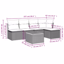 VidaXL 3223603 ensemble de meubles de jardin