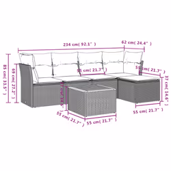 VidaXL 3223616 ensemble de meubles de jardin