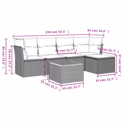 VidaXL 3223617 ensemble de meubles de jardin