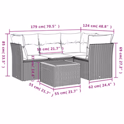 VidaXL 3223622 ensemble de meubles de jardin