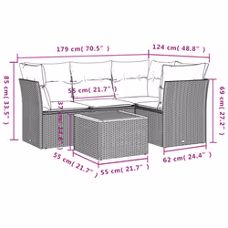 VidaXL 3223624 ensemble de meubles de jardin