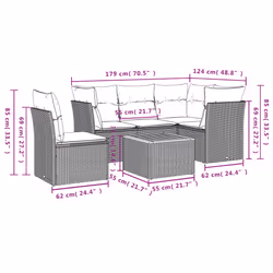 VidaXL 3223626 ensemble de meubles de jardin