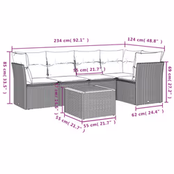 VidaXL 3223629 ensemble de meubles de jardin