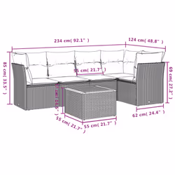 VidaXL 3223631 ensemble de meubles de jardin
