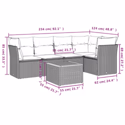 VidaXL 3223636 ensemble de meubles de jardin