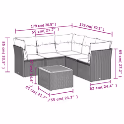 VidaXL 3223638 ensemble de meubles de jardin