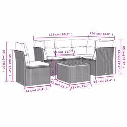 VidaXL 3223641 ensemble de meubles de jardin
