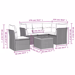VidaXL 3223644 ensemble de meubles de jardin