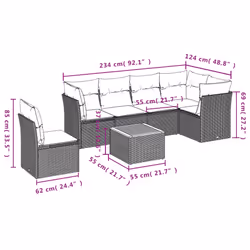 VidaXL 3223648 ensemble de meubles de jardin