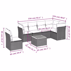 VidaXL 3223657 ensemble de meubles de jardin