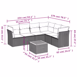 VidaXL 3223659 ensemble de meubles de jardin