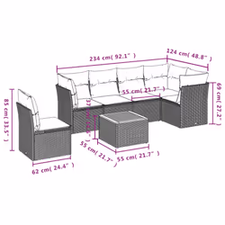 VidaXL 3223662 ensemble de meubles de jardin