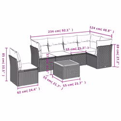 VidaXL 3223665 ensemble de meubles de jardin