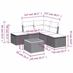 VidaXL 3223669 ensemble de meubles de jardin