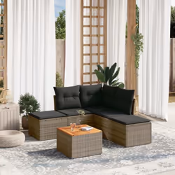 Cet ensemble de canapés de jardin est le complément parfait de votre arrière-cour, terrasse ou patio, offrant un espace confo ...