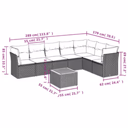 VidaXL 3223675 ensemble de meubles de jardin
