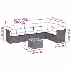 VidaXL 3223680 ensemble de meubles de jardin