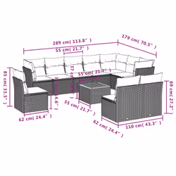 VidaXL 3223699 ensemble de meubles de jardin