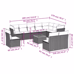 VidaXL 3223701 ensemble de meubles de jardin