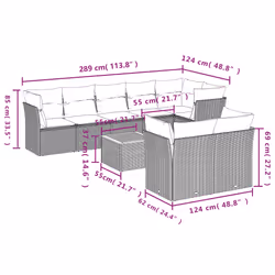 VidaXL 3223741 ensemble de meubles de jardin