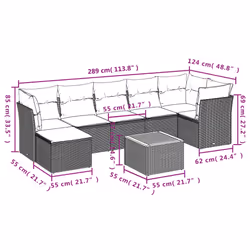 VidaXL 3223752 ensemble de meubles de jardin