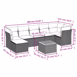 VidaXL 3223760 ensemble de meubles de jardin