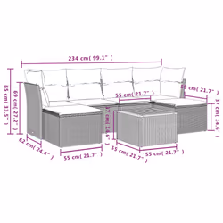 VidaXL 3223769 ensemble de meubles de jardin