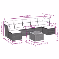 VidaXL 3223773 ensemble de meubles de jardin
