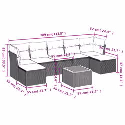 VidaXL 3223776 ensemble de meubles de jardin