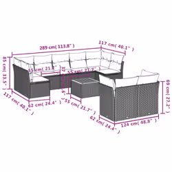 VidaXL 3223811 ensemble de meubles de jardin