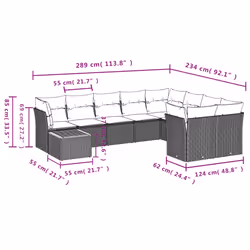 VidaXL 3223813 ensemble de meubles de jardin