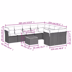 VidaXL 3223816 ensemble de meubles de jardin