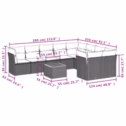 VidaXL 3223819 ensemble de meubles de jardin