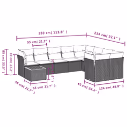 VidaXL 3223826 ensemble de meubles de jardin