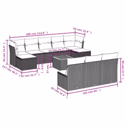 VidaXL 3223864 ensemble de meubles de jardin