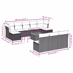 VidaXL 3223868 ensemble de meubles de jardin