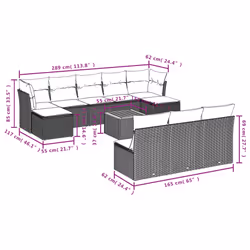 VidaXL 3223869 ensemble de meubles de jardin