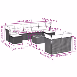 VidaXL 3223871 ensemble de meubles de jardin