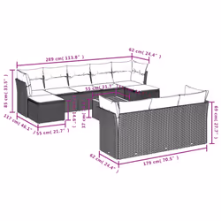 VidaXL 3223879 ensemble de meubles de jardin
