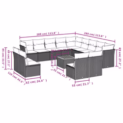 VidaXL 3223935 ensemble de meubles de jardin
