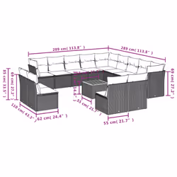 VidaXL 3223937 ensemble de meubles de jardin