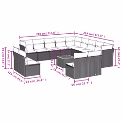 VidaXL 3223939 ensemble de meubles de jardin