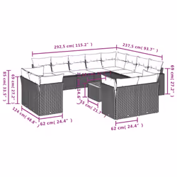 VidaXL 3223951 ensemble de meubles de jardin