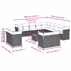 VidaXL 3223955 ensemble de meubles de jardin