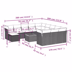 VidaXL 3223986 ensemble de meubles de jardin